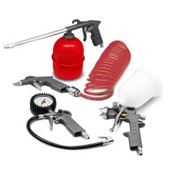 Pneimatiskā krāsotāja komplekts, 5 gab.