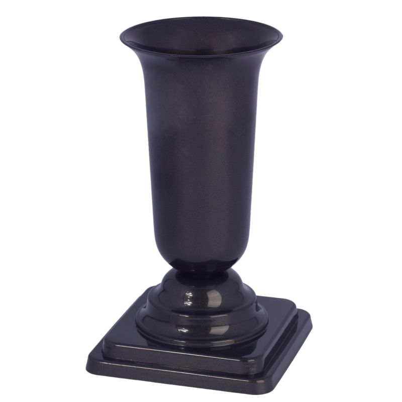 Vāze kapu ar tumši pelēku kāju 34.5 cm