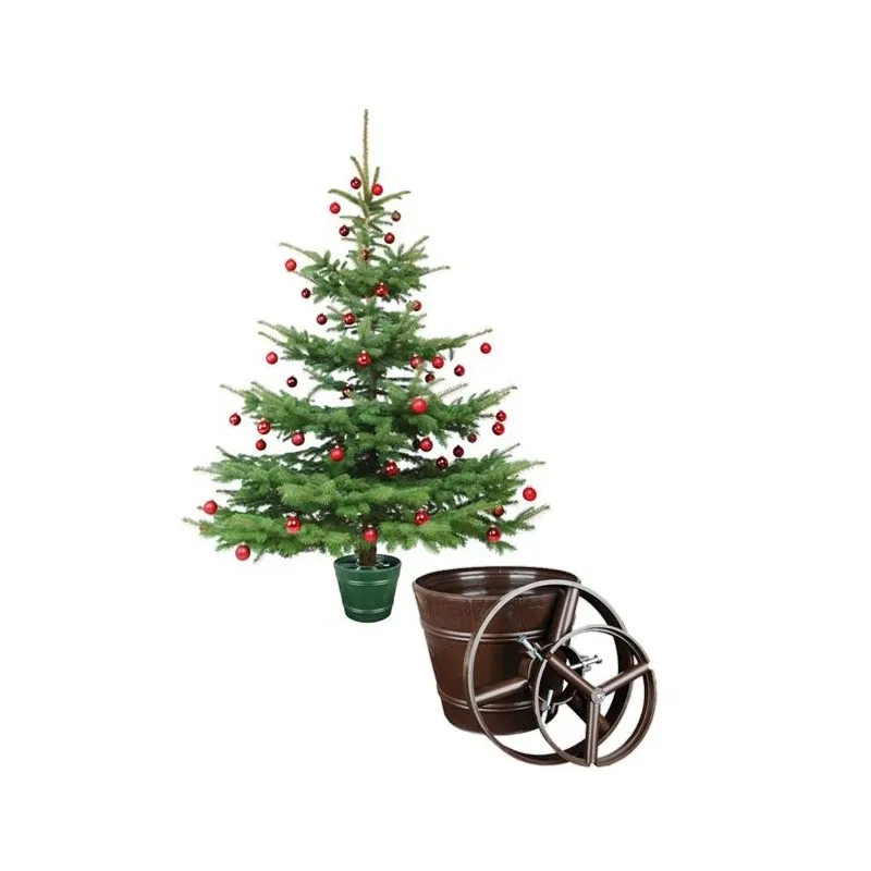 Pods puķu eglītei+2 gredzeni d29.5 brūns