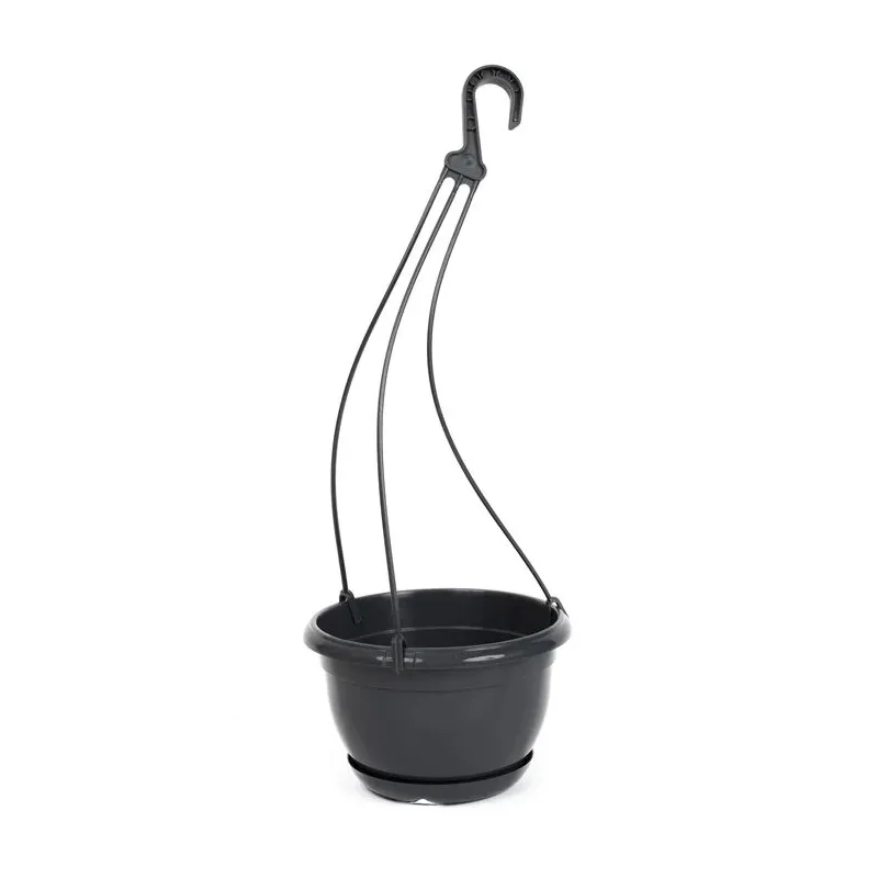 Karināmais puķu pods Form Plastic Malta 2502, plastmasa, pelēka krās.