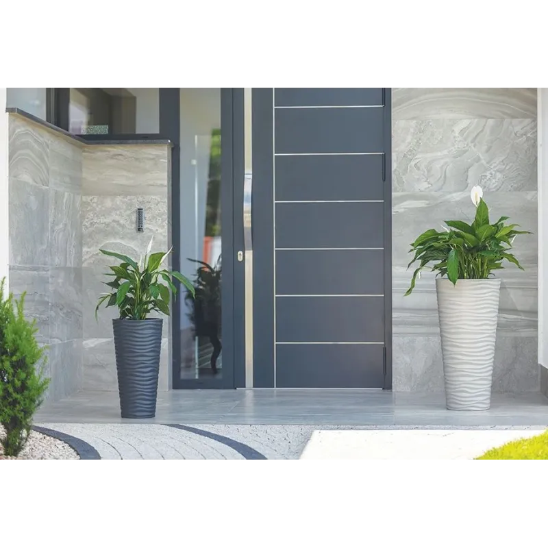 Puķu pods Form Plastic Slim 2723, plastmasa, antracīta