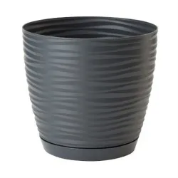 Puķu pods Form Plastic Petit 3040, plastmasa, pelēka krās.