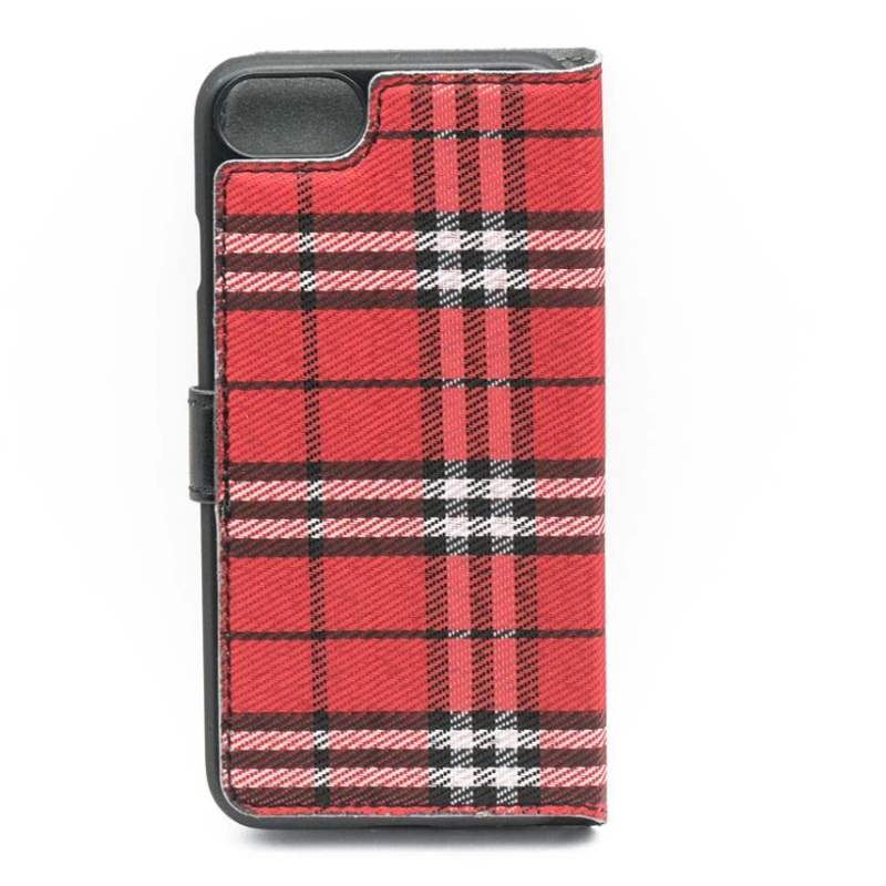 Tellur Book case Bimaterial for iPhone 7 black-red