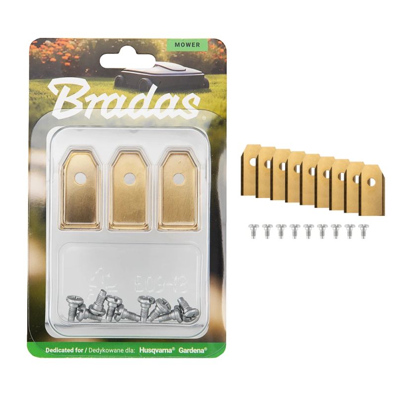 Asmeņi robotizētajam zāles pļāvējam Husqvarna-Gardena 9pcs, TITAN GOLD
