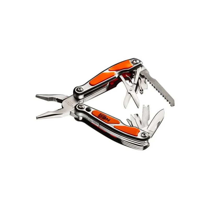 Daugiafunkcis įrankis, 12 elementų, su LED