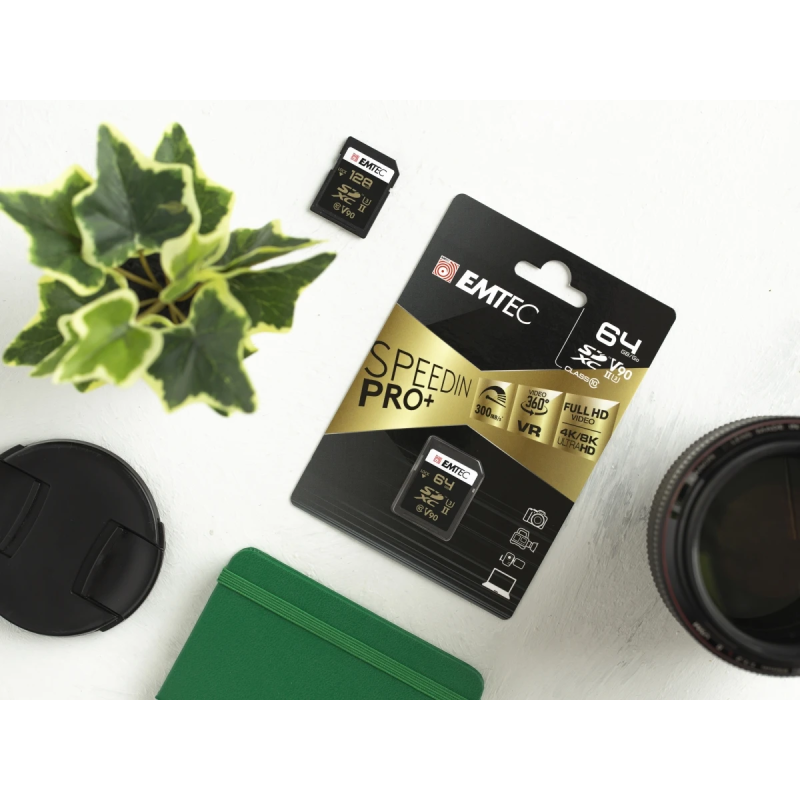 Emtec SDXC 256GB UHS-II V90 SpeedIN Pro+