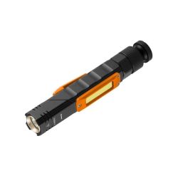 Kabatas lukturis 3W, 300 lm, 70m, LED Cree XPE + COB, IP20, 2000mAh 3.7 Li-ion