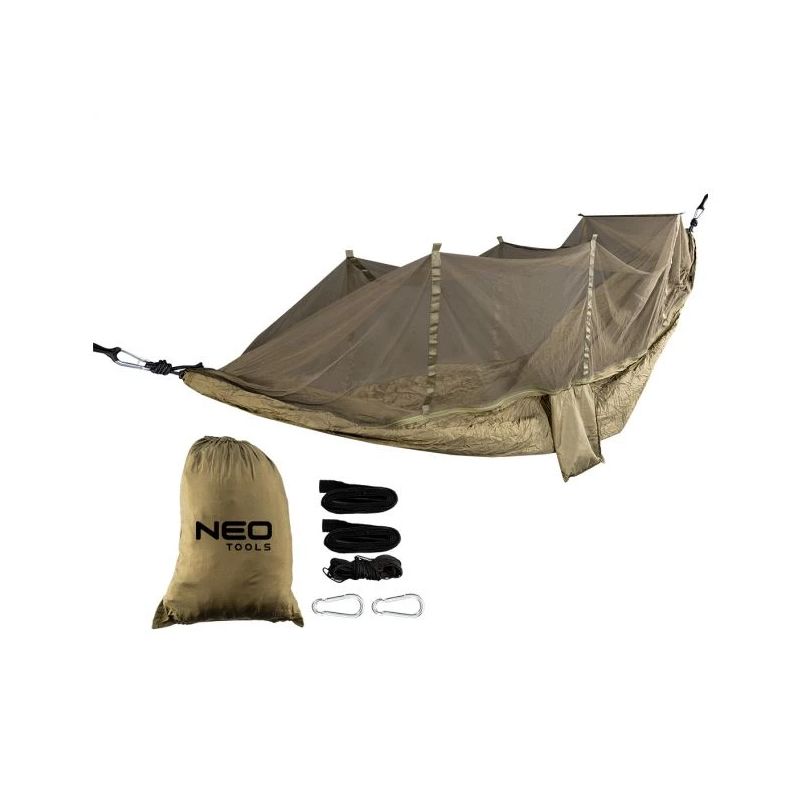 Hamaks 330x140 cm. ar moskītu tīklu