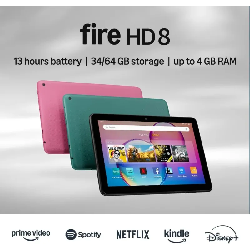 Amazon Fire HD8 Tablet ,2024, 3GB-32GB Black