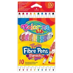 Фломастер Colorino 13451PTR, сдвоенные пусеты, 10 шт.