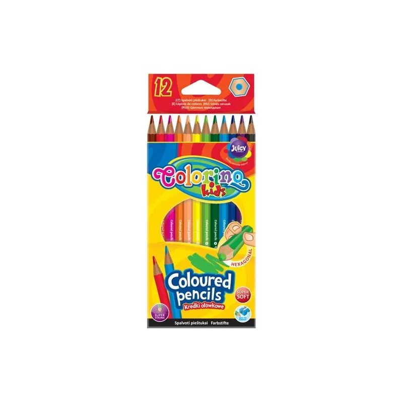 Krāsainie zīmuļi Colorino, 14687PTR, 12 gab.