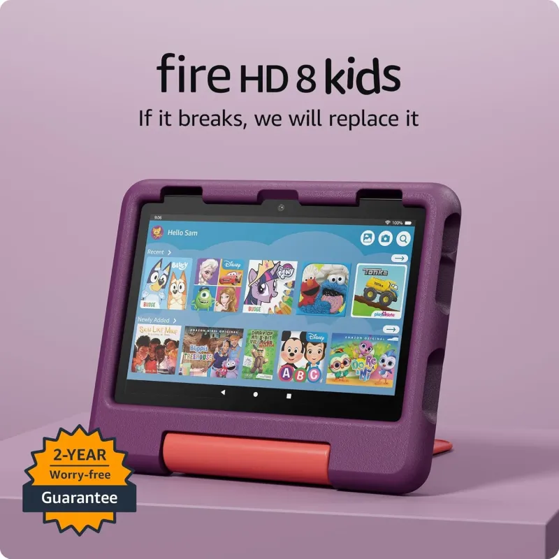 Amazon Fire HD8 Kids Tablet ,2024, 3GB-32GB Grape