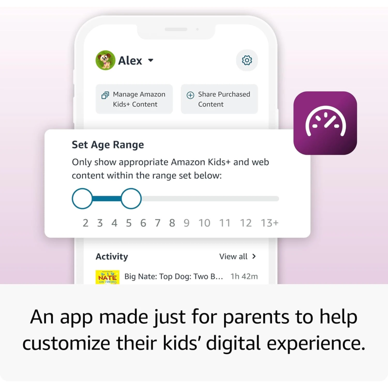 Amazon Fire HD8 Kids Tablet ,2024, 3GB-32GB Grape