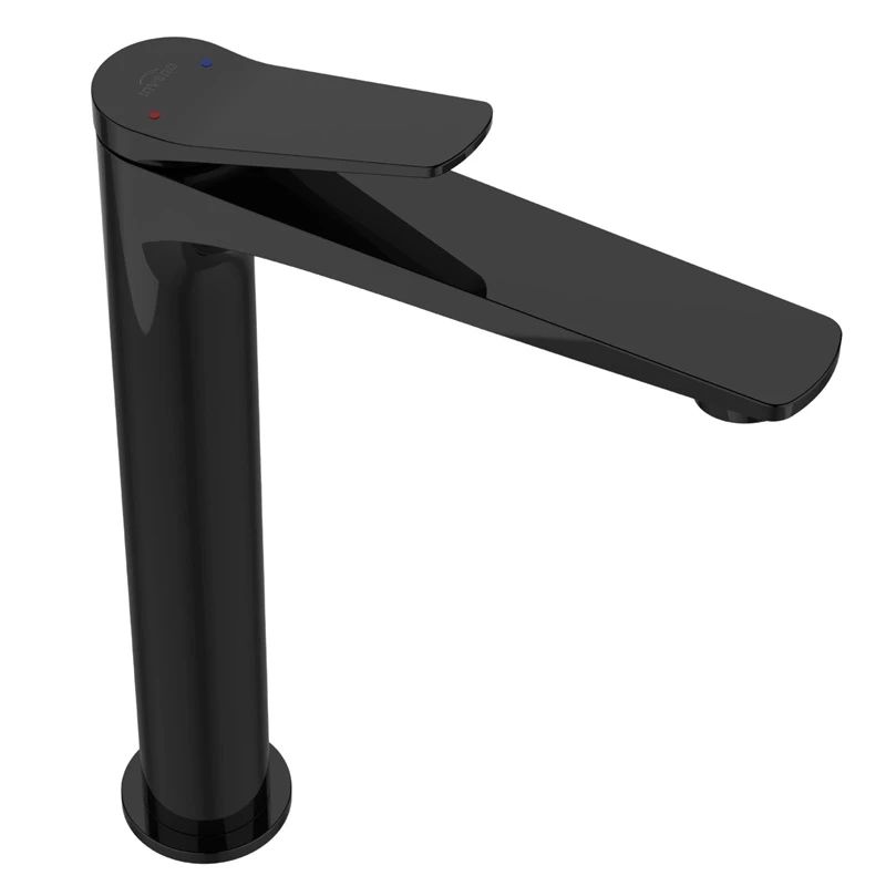 Izlietnes jaucējkrāns Invena Nestos BU-97-W04-V. melns