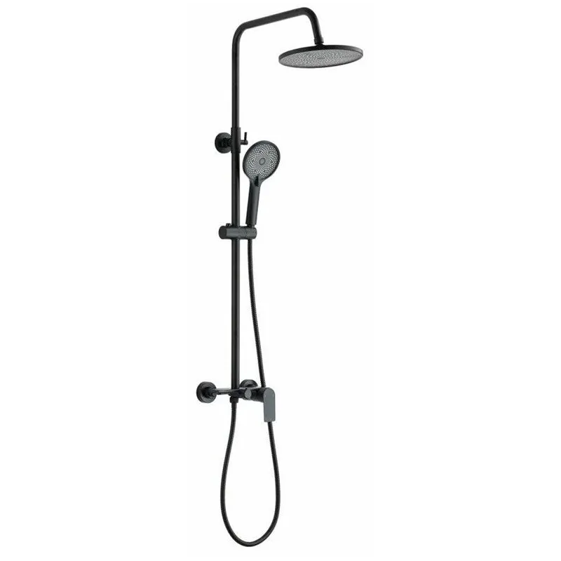 Dušas komplekts ar maisītāju Invena Rikia, melna