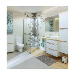 Vonios praustuvas Invena Keto, keramika, 41.5 cm x 41.5 cm x 13.5 cm, balta sp.