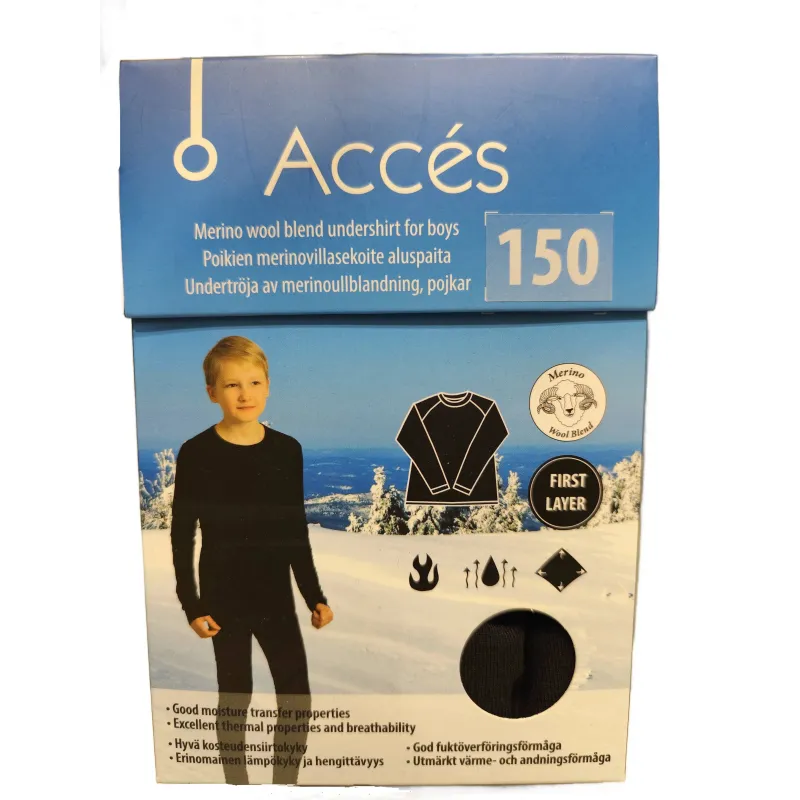 Termokrekls, bērniem Acces, melna krās., 130-170 cm