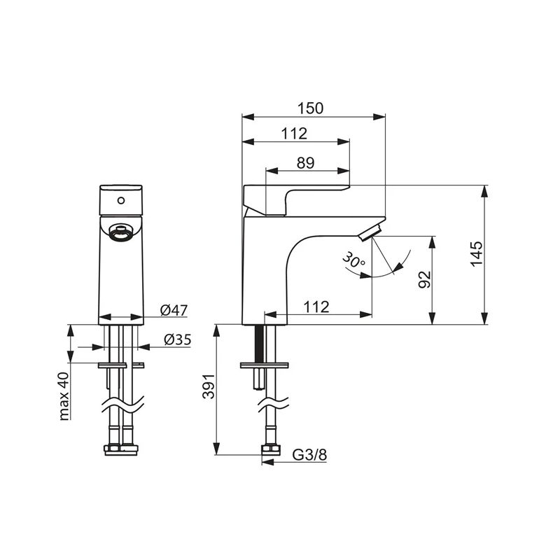 Izlietnes maisītājs xl oras linea