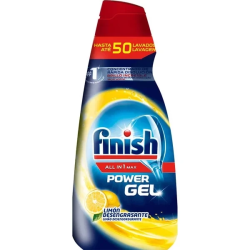 FINISH Allin1 Max Power Lemon mazgāšanas gēls trauku mašīnām ,50x, 1L