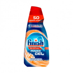 FINISH Allin1 Max Power Anti-odor mazgāšanas gēls trauku mašīnām ,50x, 1L
