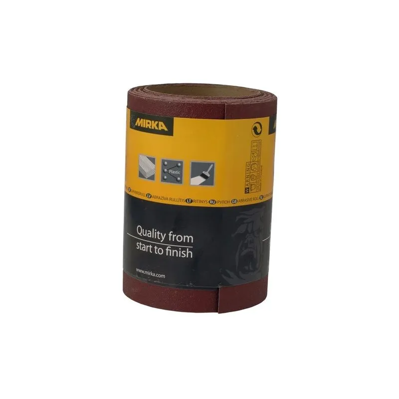 Smilšpapīra rullis Mirka, 180, 500 cm x 11.5 cm