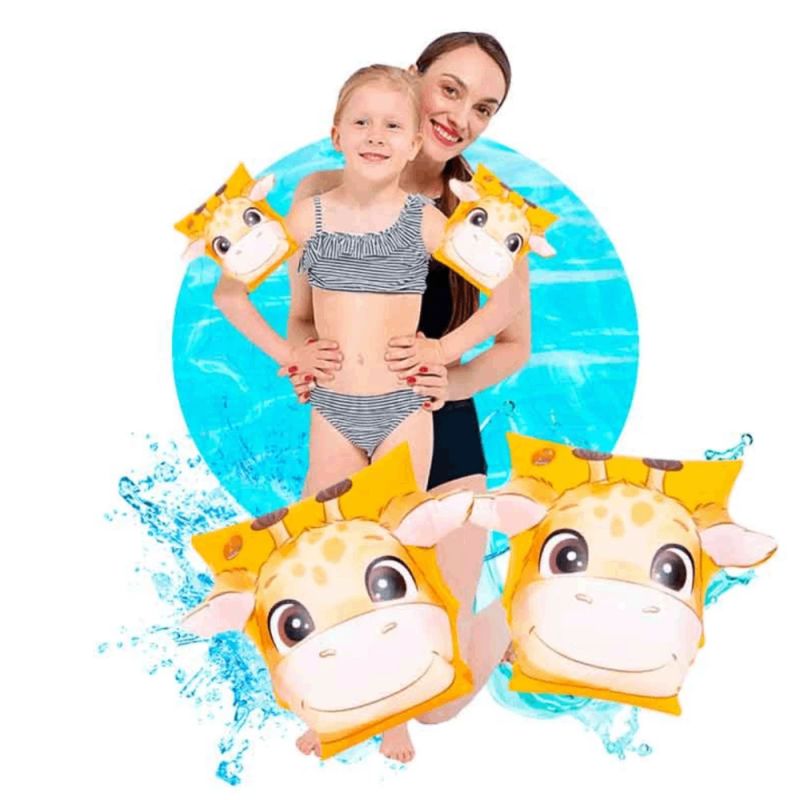 Inflatable PVC Swimming Armbands Sun Club Giraffe 22x20 cm. 697354