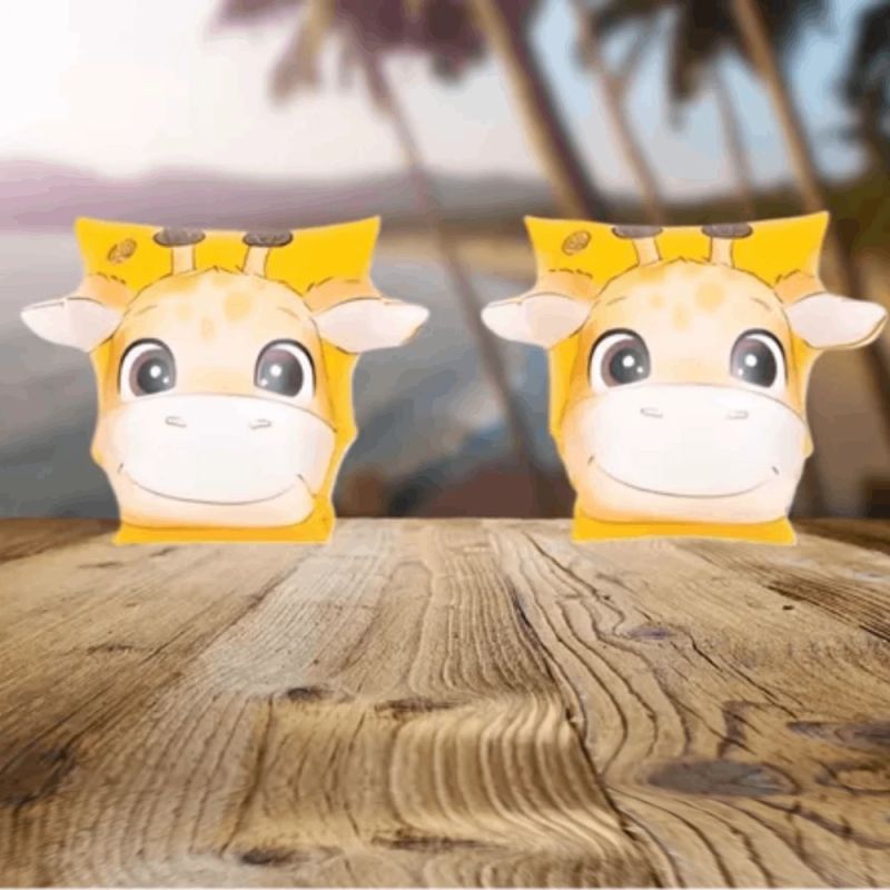 Inflatable PVC Swimming Armbands Sun Club Giraffe 22x20 cm. 697354