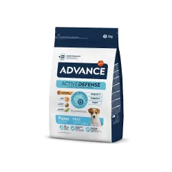 Advance dog puppy mini 3,0kg - для щенков мелких пород ,курица и рис,
