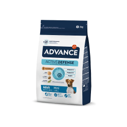 Advance dog mini adult 3,0kg - mazo šķirņu suņiem ,vista un rīsi,