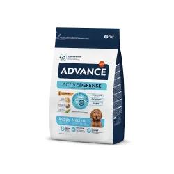 Advance dog puppy medium 3,0kg - для щенков средних пород ,курица с рисом,