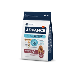 Advance dog medium senior 3.0kg - vidējo šķirņu vecaķiem suņiem ,vista ar risiem,