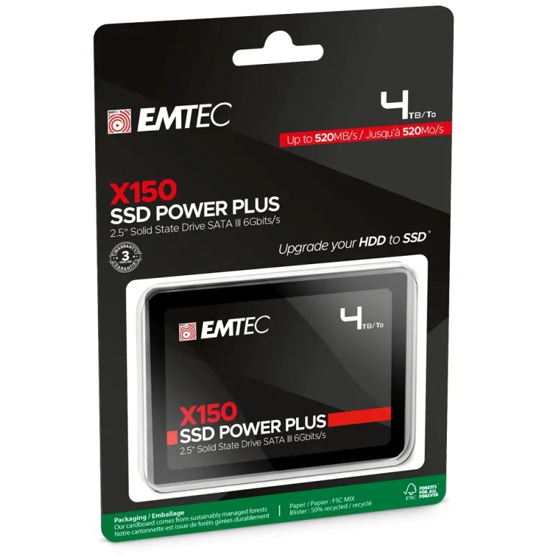 Emtec SSD 2.5 Sata X150 4000GB Power Plus