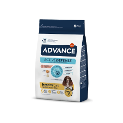 Advance dog sensitive salmon & rice 3kg - jutīgiem suņiem ,lasis un rīsi,