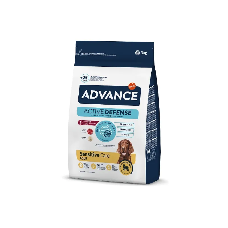Advance dog sensitive lamb & rice 3,0kg - visu šķirņu suņiem ,jērs un rīsi,