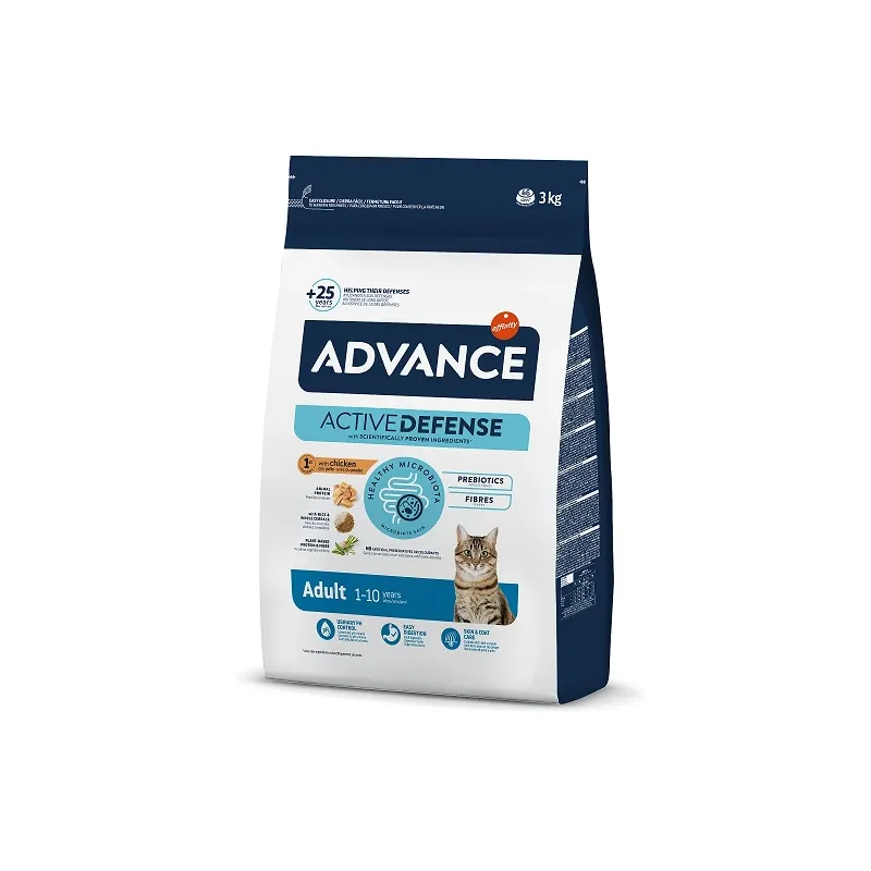 Advance cat adult chicken 3.0kg- pieaugušiem kaķiem ,vista un rīsi,
