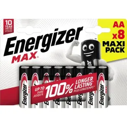 Baterijas Energizer MAX BP8, AA, 1.5 V