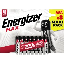 Baterijas Energizer MAX BP8, AAA, 1.5 V