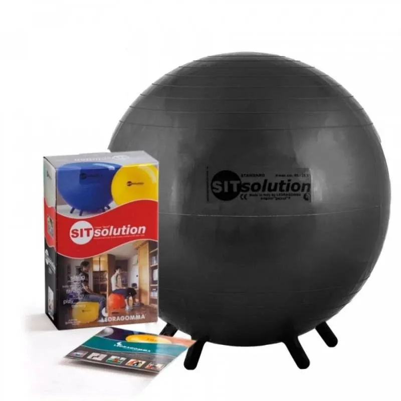 Sēdēšanas bumba Original PEZZI Sitsolution MAXAFE 55 cm, melna