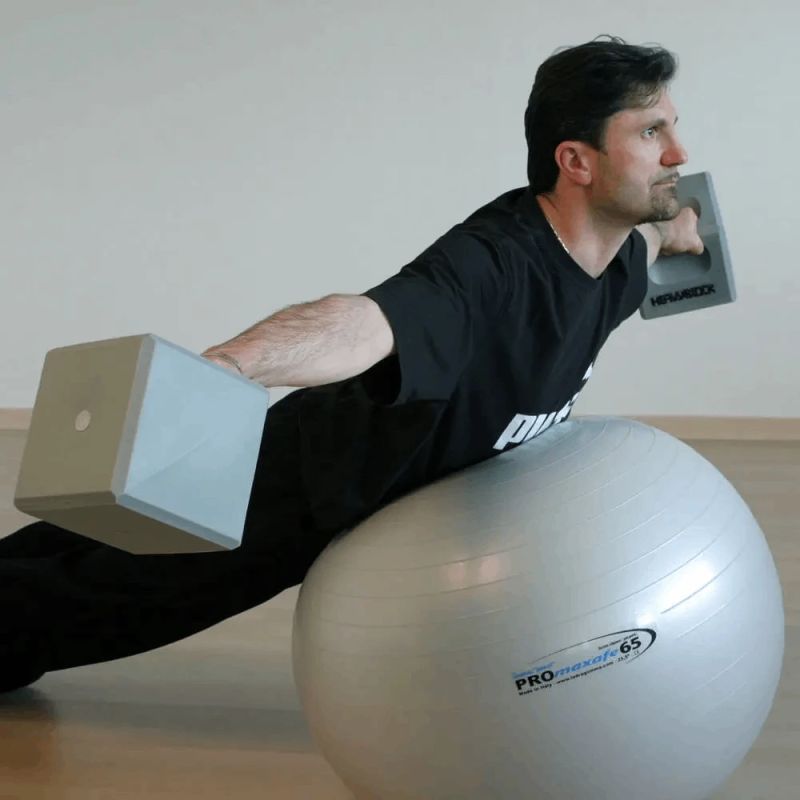 Vingrošanas bumba Original Pezzi PRO Maxafe 75 cm, pelēka