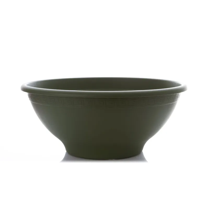 Puķu pods Plasticotto Bowl, plastmasa, zaļa krās.