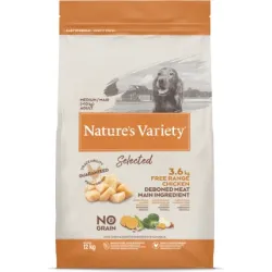 Nature's Variety Dog Selected Medium Adult Free Range chicken 12 kg - сухой корм с курицей свободного выгула для взрослых собак