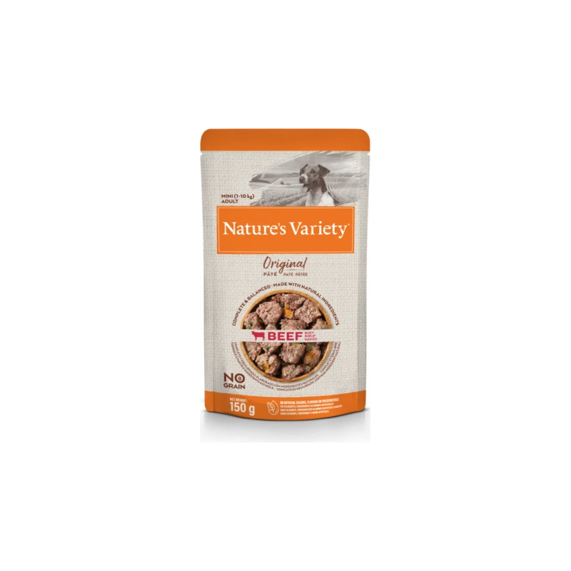 NV Dog Original Mini Beef 0.150 kg - Konservi ar liellopu pieaugušiem suņiem ,8gb,