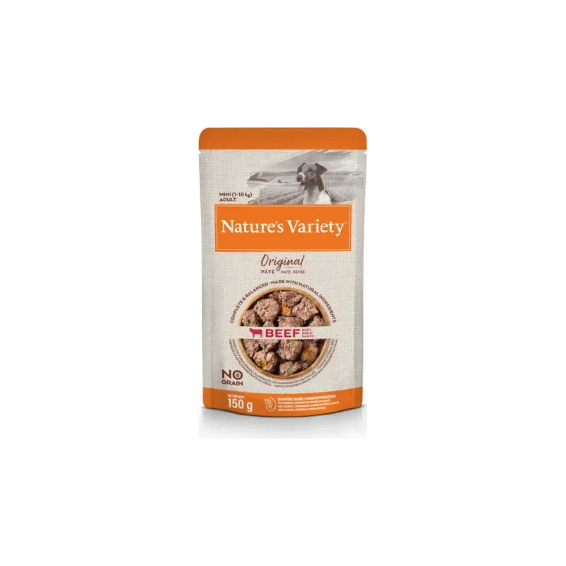 NV Dog Original Mini Beef 0.150 kg - Konservi ar liellopu pieaugušiem suņiem ,8gb,