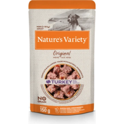 Konservi Nature's Variety Dog Original Mini Turkey 0.150 kg - Konservi ar tītaru pieaugušiem suņiem ,8gb,