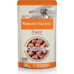 Konservi Nature's Variety Dog Original Mini Turkey 0.150 kg - Konservi ar tītaru pieaugušiem suņiem ,8gb,
