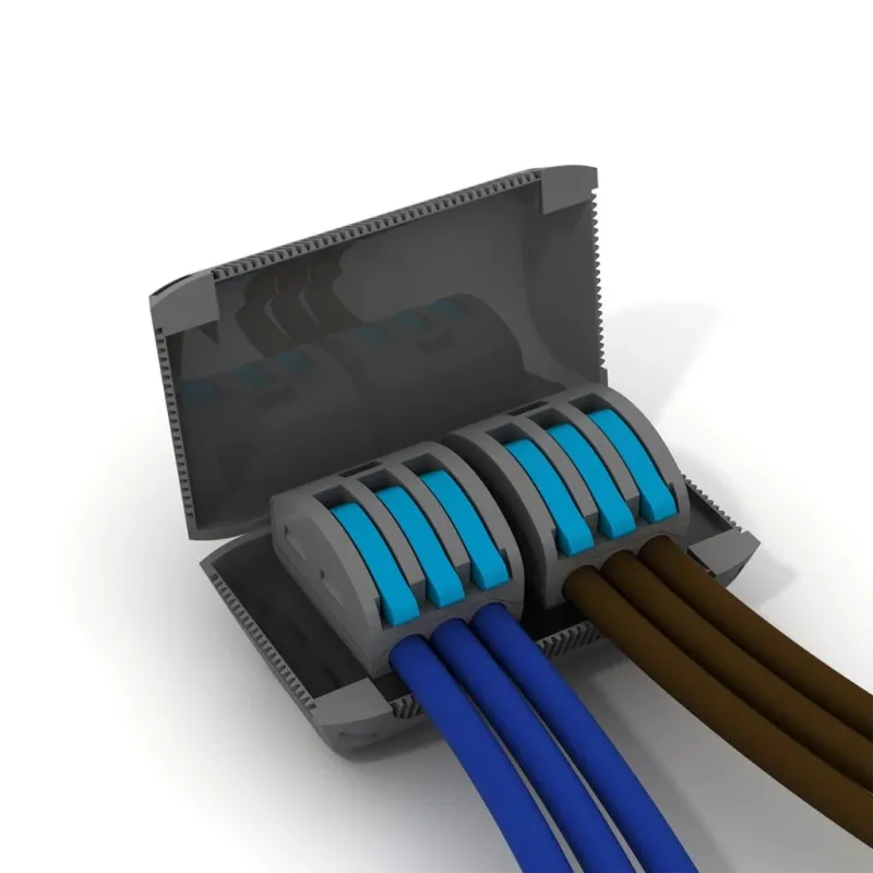 Kastīte Etelec MINIBOX3 gel, 4-6 mm², pelēka