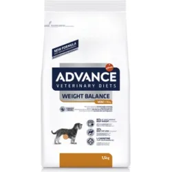 ADVANCE VETERINARY DIETS WEIGHT BALANCE MINI 1.5KG - Pilnvertīga sausā barība pieaugušiem suniem ar lieko svaru