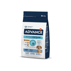 Advance dog mini light 1.5kg - mazo šķirņu suņiem ar lieko svaru ,vista un rīsi,