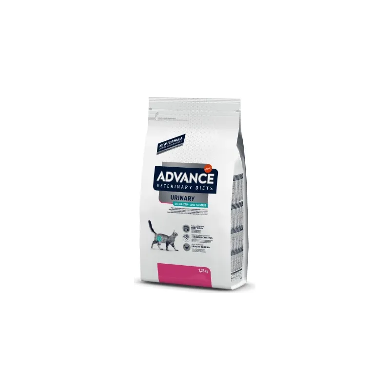 Advance veterinary diets cat urinary low calories 1.25kg - kaķiem urīnceļu veselībai un svara kontrolei