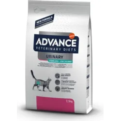 Advance veterinary diets cat urinary low calories 7.5kg - kaķiem urīnceļu veselībai un svara kontrolei